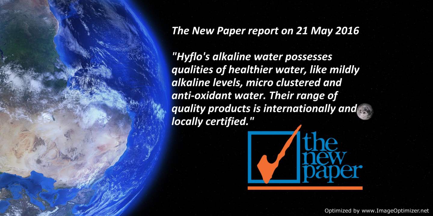 Singapore newspaper endorsed Hyflo water purifier quality
